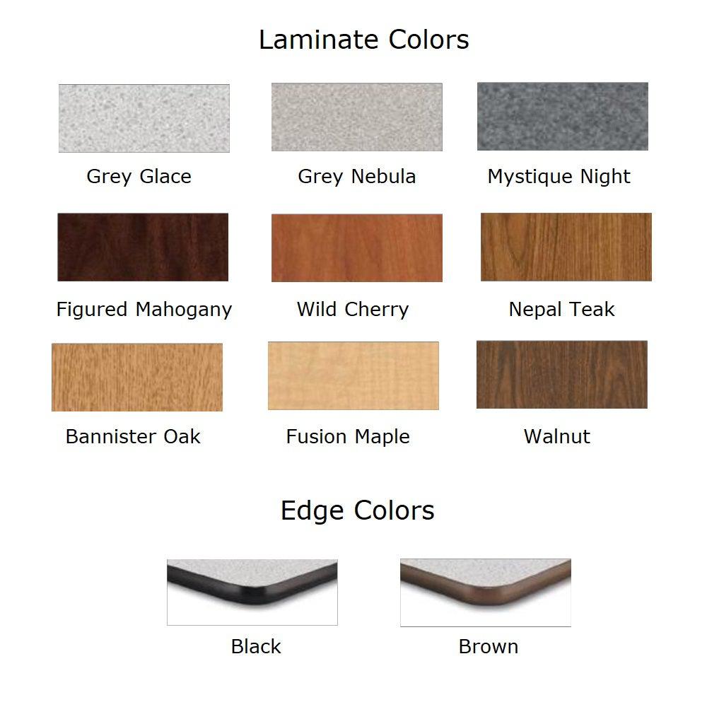 Comfort Leg Folding Training Table with High Pressure Laminate Top, Particleboard Core, 24"W x 60"L x 30"H