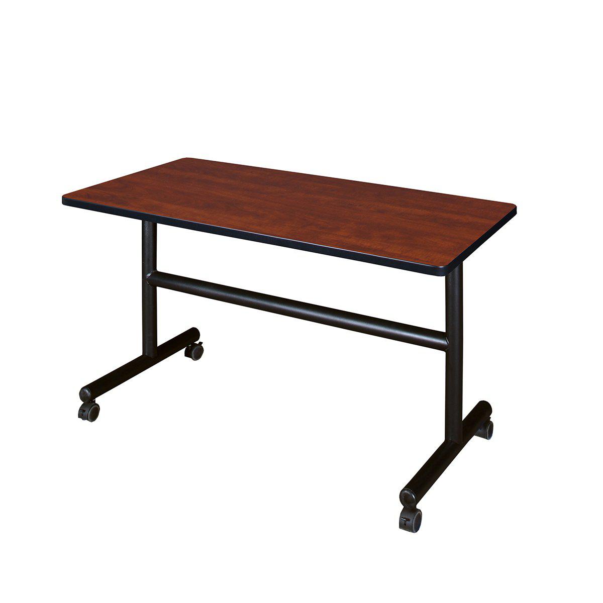 Kobe Flip Top Mobile Training Table, 48" x 24" Rectangle