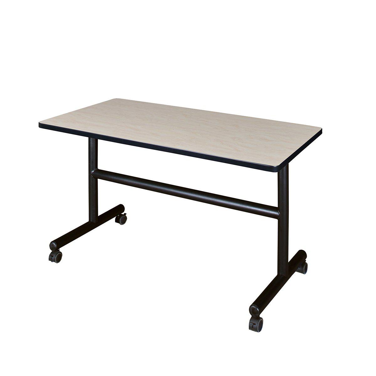 Kobe Flip Top Nesting Mobile Training Table, 48" x 24" Rectangle