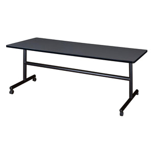 Kobe Flip Top Nesting Mobile Training Table, 72" x 30" Rectangle