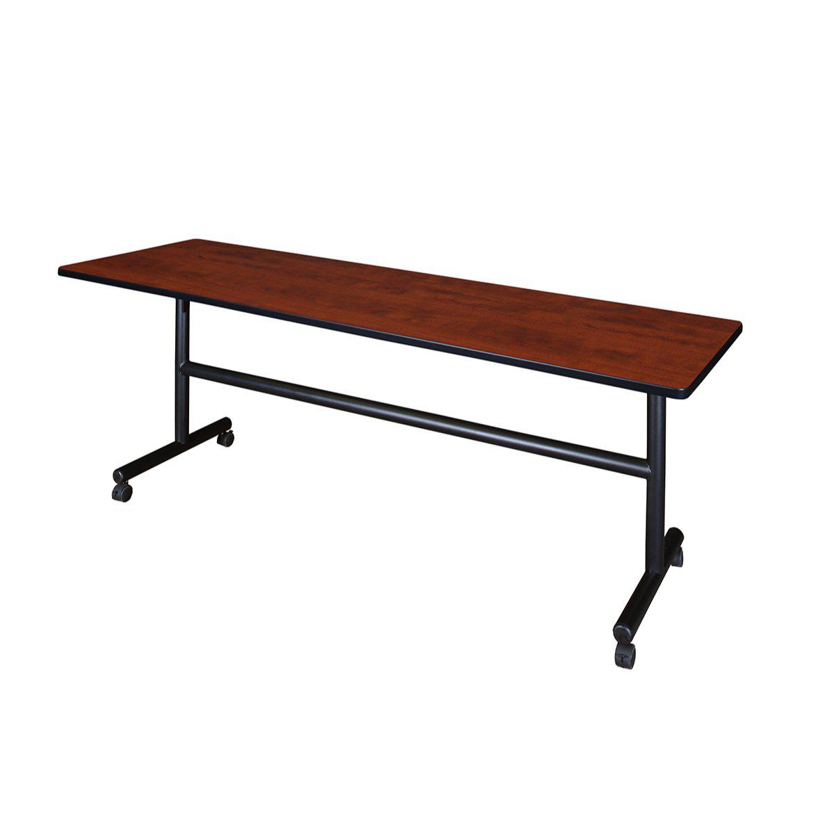 Kobe Flip Top Nesting Mobile Training Table, 84" x 24" Rectangle