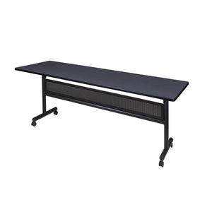 Kobe Flip Top Mobile Training Table with Modesty Panel, 84" x 24" Rectangle