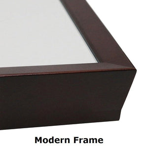 Impression Wood Framed Magnetic Porcelain Whiteboard, 2' H x 3' W