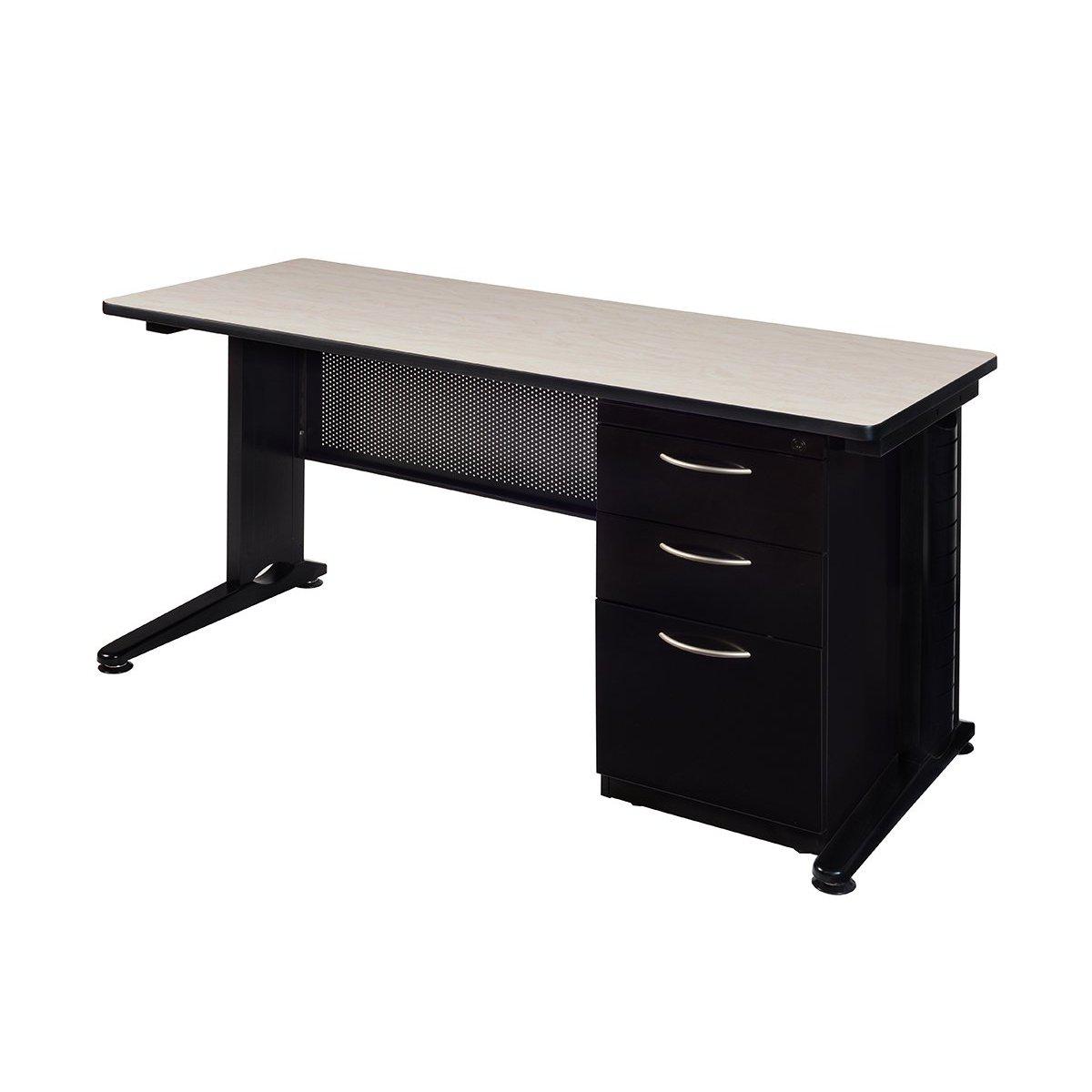 Fusion Single Pedestal Desk, 72" W x 30" D x 29" H
