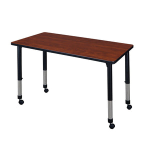 Kee 48" x 24" Rectangular Height Adjustable  Mobile Classroom Activity Table