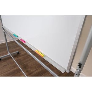 96"W x 40"H Mobile Double-Sided Magnetic Whiteboard