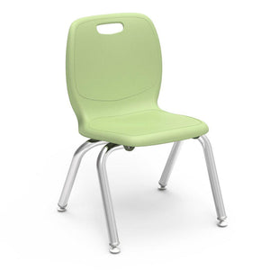 N2 Series 4-Leg Stack Chairs.-Chairs-12"-Green Apple-
