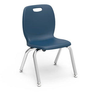 N2 Series 4-Leg Stack Chairs.-Chairs-12"-Navy-