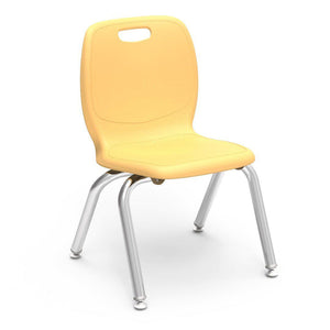 N2 Series 4-Leg Stack Chairs.-Chairs-12"-Squash-