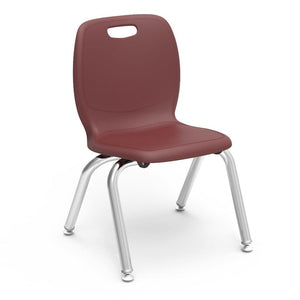 N2 Series 4-Leg Stack Chairs.-Chairs-12"-Wine-