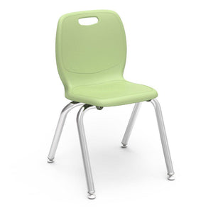 N2 Series 4-Leg Stack Chairs.-Chairs-14"-Green Apple-