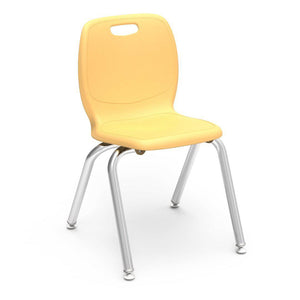 N2 Series 4-Leg Stack Chairs.-Chairs-14"-Squash-