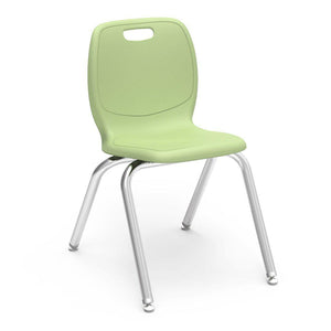 N2 Series 4-Leg Stack Chairs.-Chairs-16"-Green Apple-