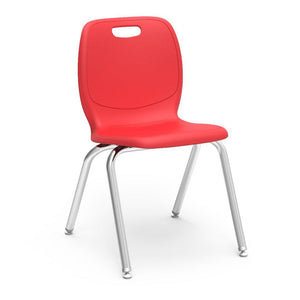 N2 Series 4-Leg Stack Chairs.-Chairs-18"-Red-