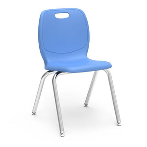 N2 Series 4-Leg Stack Chairs.-Chairs-18"-Sky Blue-