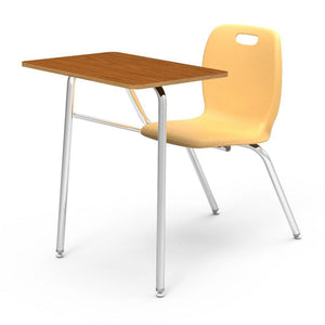 N2 Series Chair Desk-Desks-Squash-Medium Oak-No