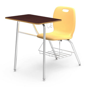 N2 Series Chair Desk-Desks-Squash-Walnut-Yes