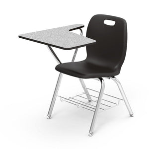 N2 Series Tablet Arm Chair Desk-Chairs-Black-Grey Nebula-