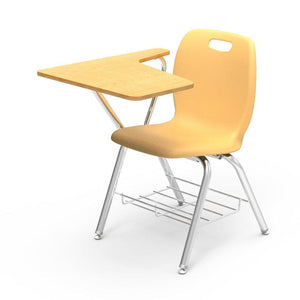 N2 Series Tablet Arm Chair Desk-Chairs-Squash-Fusion Maple-