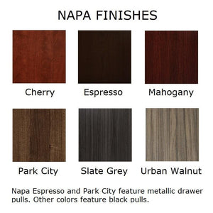 Napa Overhead with Wood and Glass Doors, 71" x 15" x 36" H