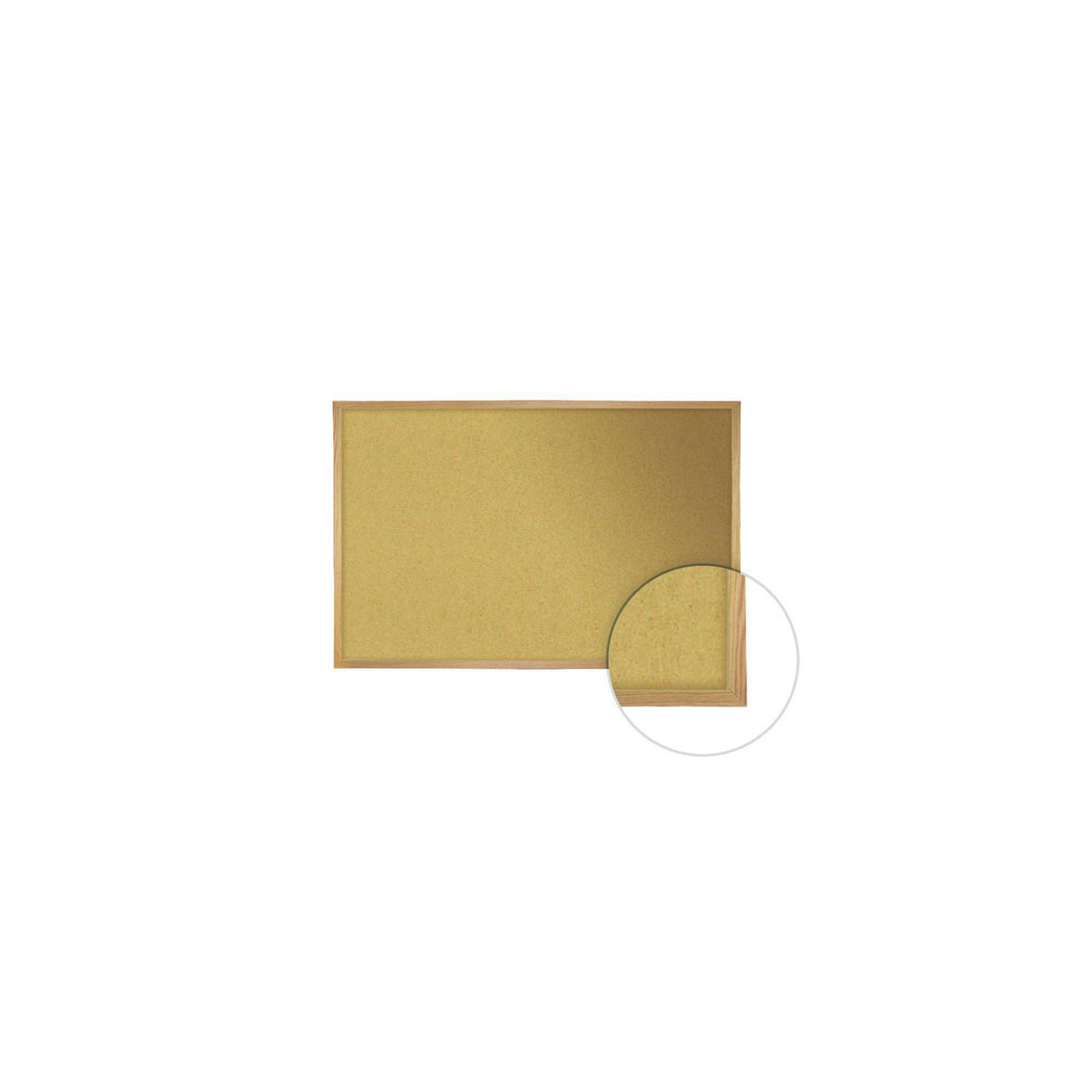 Natural Cork Bulletin Board with Wood Frame-Boards-