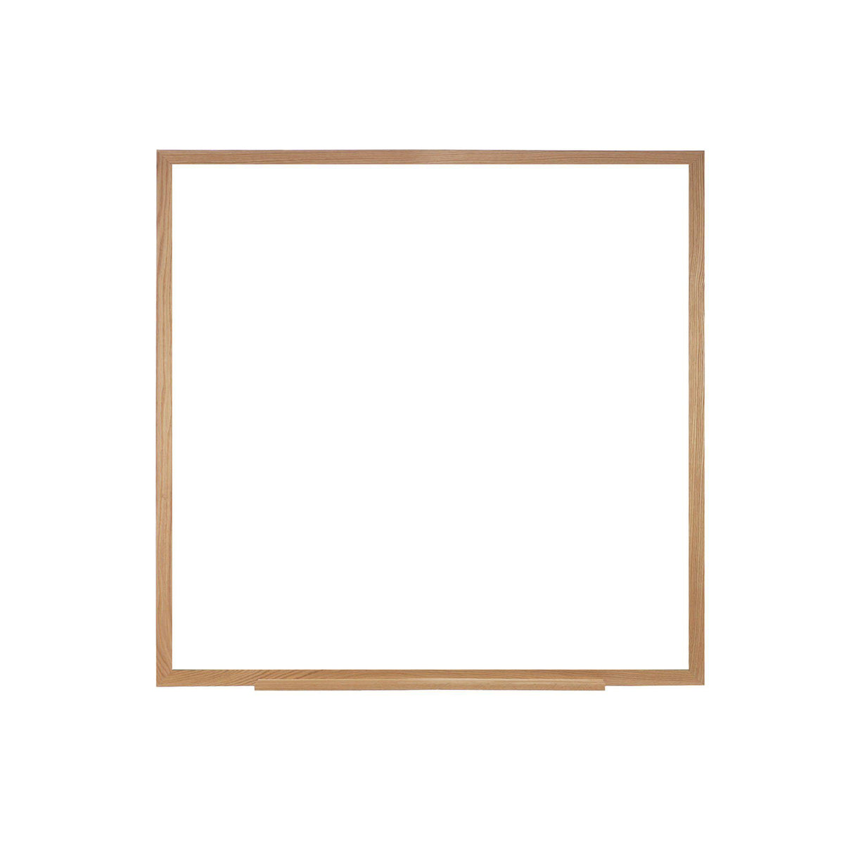 Non-Magnetic Whiteboard with Oak Wood Frame-Boards-4'H x 4'W-