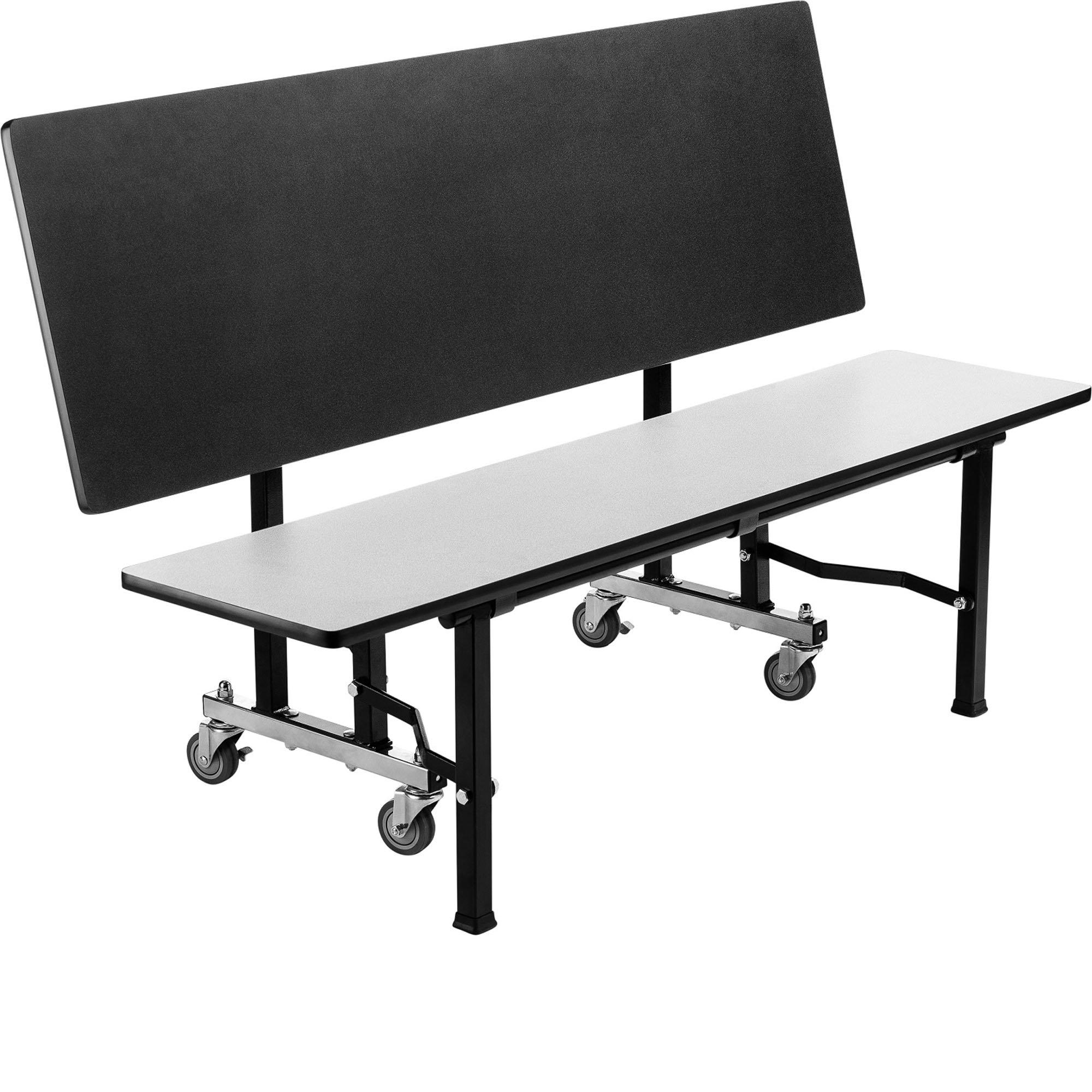 ToGo Bench, 60", Particleboard Core, Vinyl T-Mold Edge, Textured Black Frame