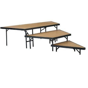 NPS® 3 Level Stage Pie Set-Stages & Risers-For 36" Wide Stages-Hardboard-