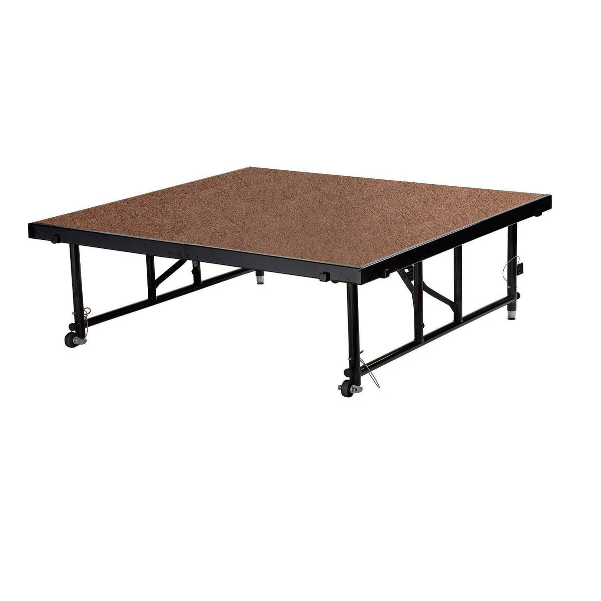 NPS® Height Adjustable 4' x 4' TransFix Stage Platforms-Stages & Risers-16" - 24"-Hardboard-