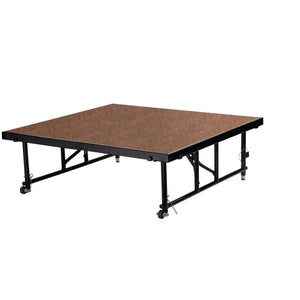 NPS® Height Adjustable 4' x 4' TransFix Stage Platforms-Stages & Risers-24" - 32"-Hardboard-