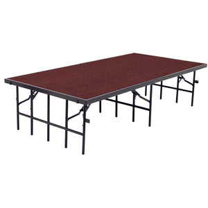 NPS® Single Level Stages-Stages & Risers-3' x 8'-8"-Red Carpet