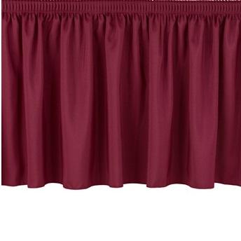NPS® Stage Skirting, Shirred Pleat-Stages & Risers-8"-36"-Burgundy