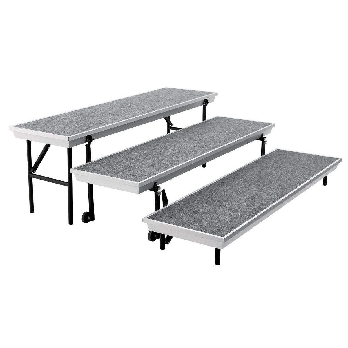NPS® TransPort 3-Level Straight Choral Riser-Stages & Risers-
