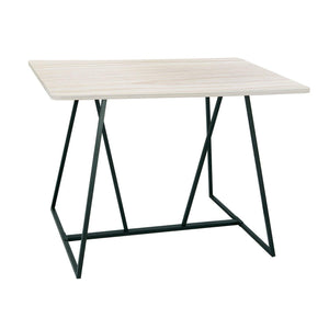 Oasis™ Standing Height Teaming Table-Weathered White-