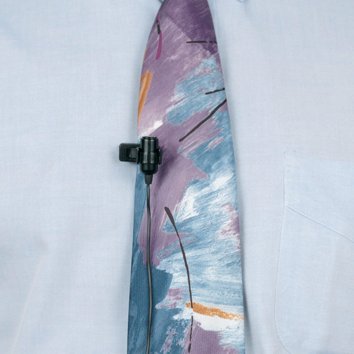 Oklahoma Sound® Electret Tie-Clip/Lapel/Lavalier Condenser Microphone with 10-Foot Cable-Lecterns & Podiums-