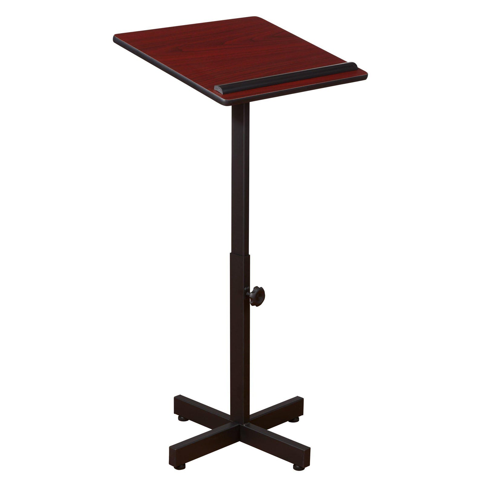 Oklahoma Sound® Portable Presentation Lectern Stand-Lecterns & Podiums-Mahogany-