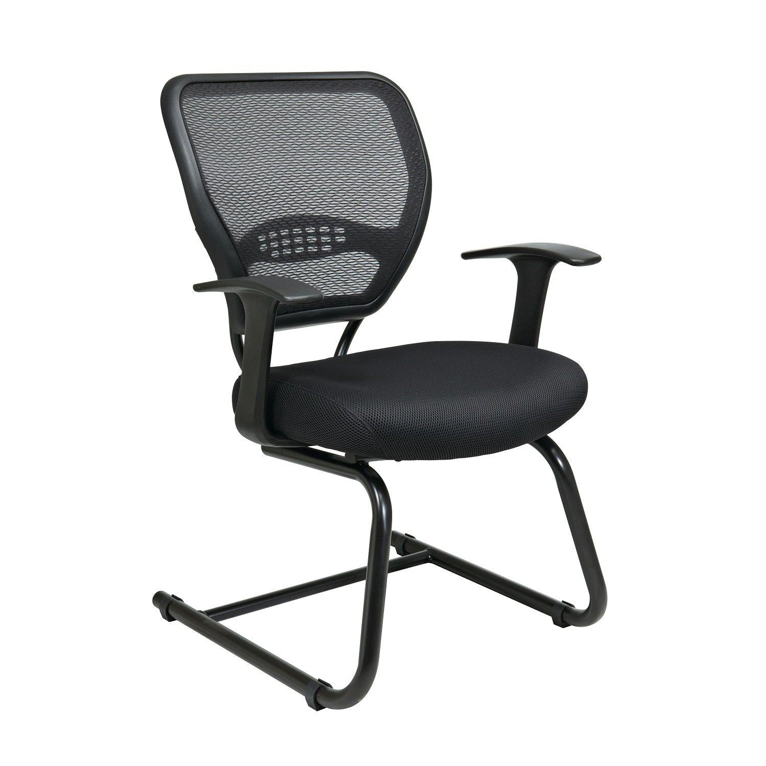 Professional Dark Air Grid® Back Visitor’s Chair with Black Mesh Seat
