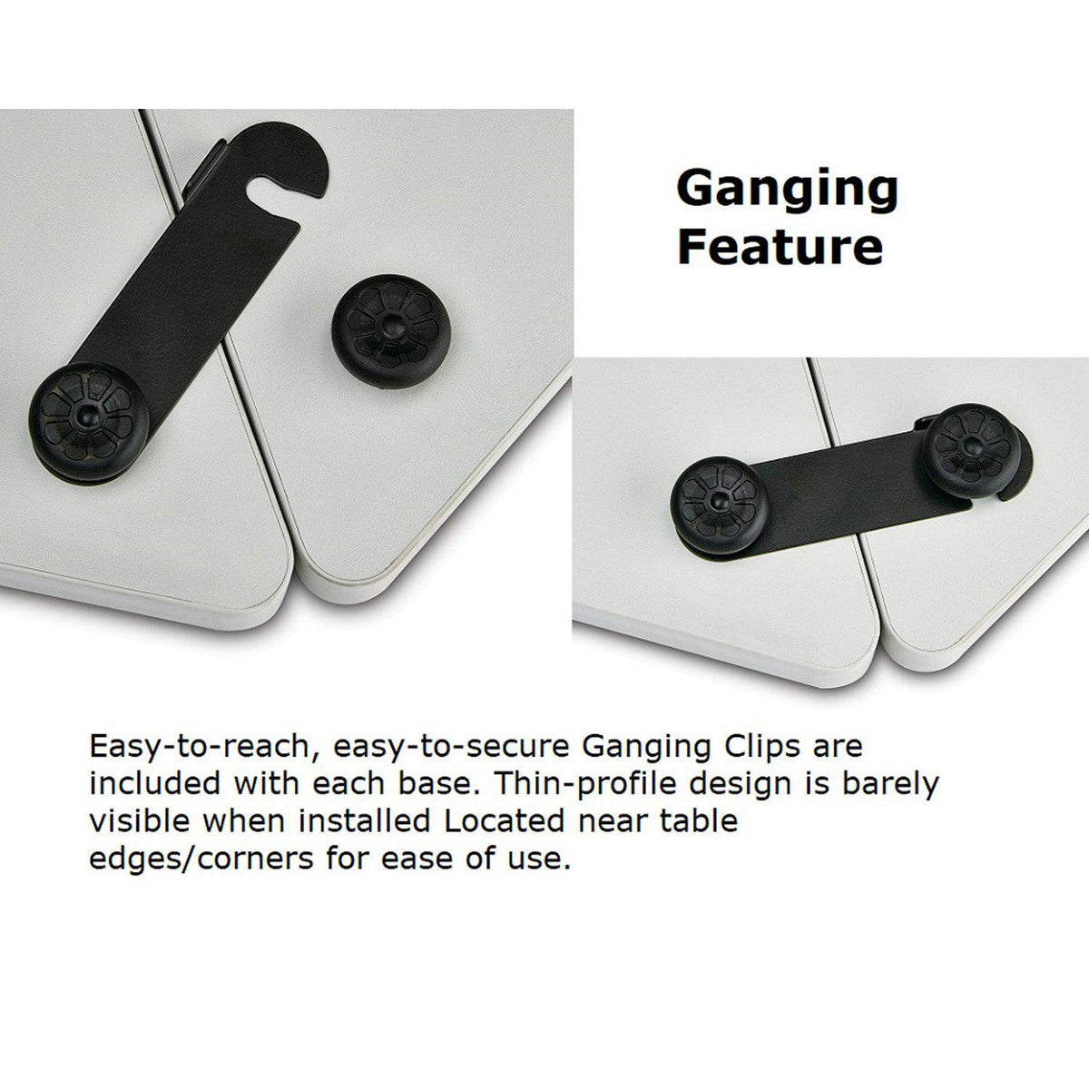 Folding/Nesting Mobile Training Tables, Rectangular, 48" x 24" x 29.5" H