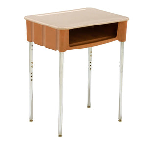Ovation Open Front Student Desk with Plastic Bookbox, High-Pressure Laminate Top