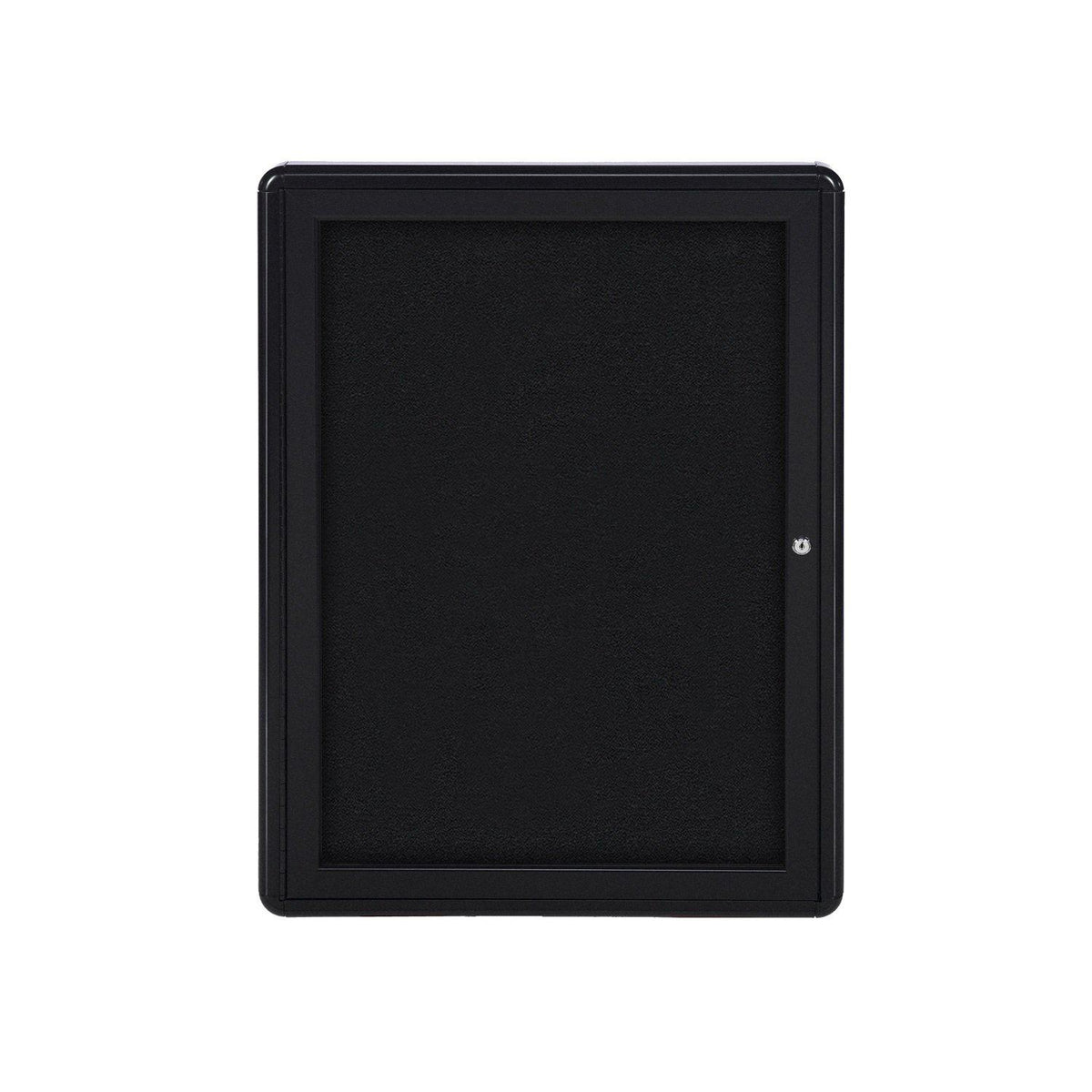 Ovation 1 Door Enclosed Fabric Bulletin Board, Hinged Door, 3' H x 2' W