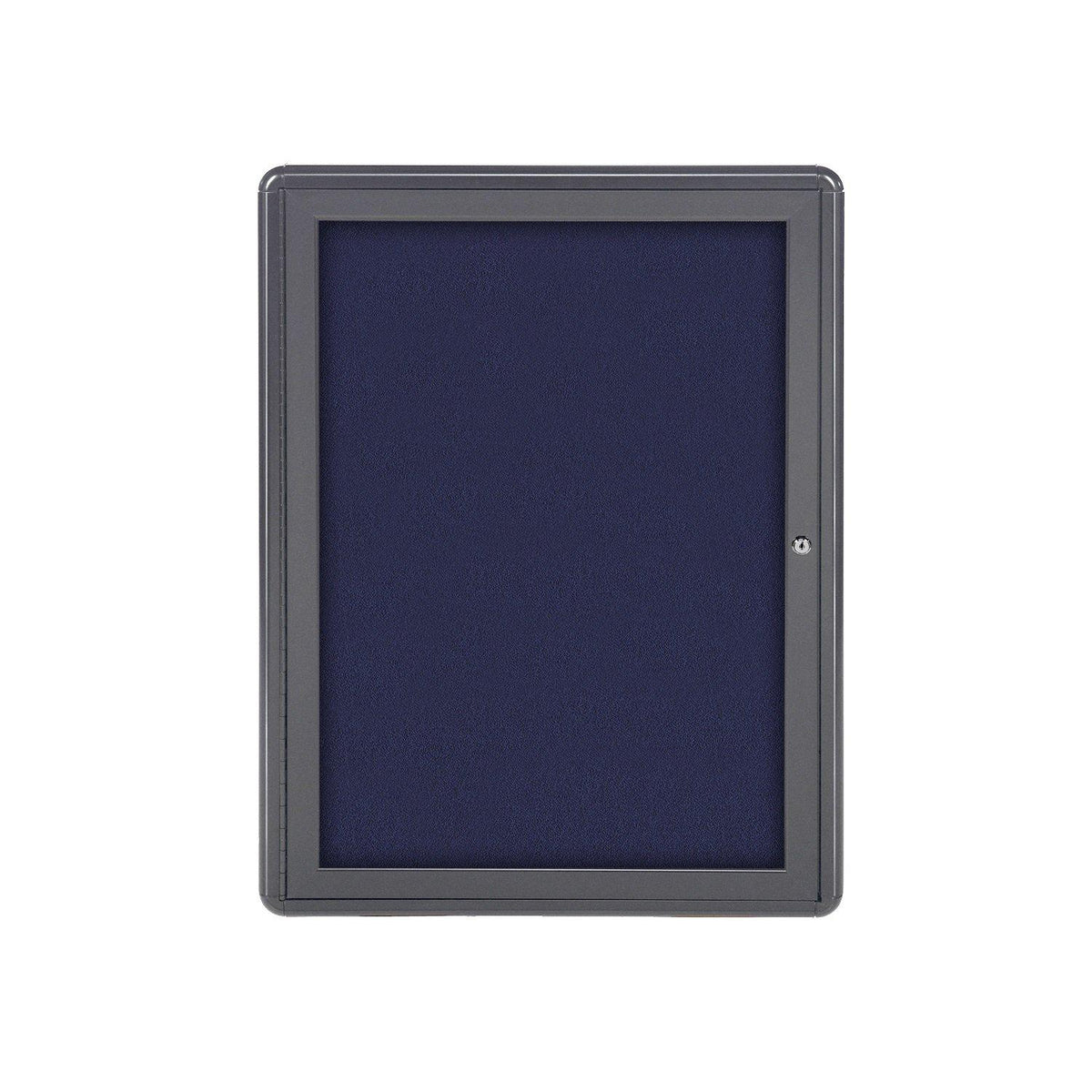 Ovation 1 Door Enclosed Fabric Bulletin Board, Hinged Door, 3' H x 2' W