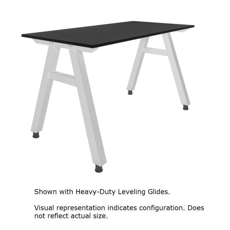 A-Frame Series Mobile Table, Phenolic Top, 48" W x 30" D x 30" H