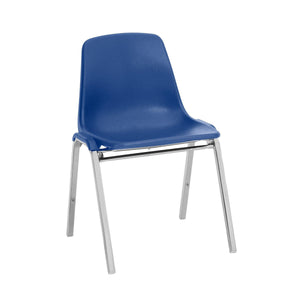 Poly Shell Stacking Chair-Chairs-Blue-