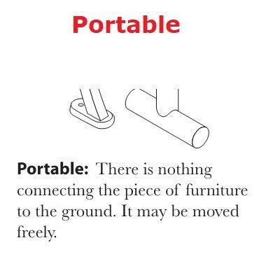 46˝ Round Children's Perforated Metal ADA Portable Table, 3 seats