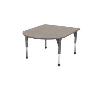 Premier Series Multimedia Tables, 48" x 60"-Tables-Sitting (21" - 31")-Pewter Mesh/Gray-Grey