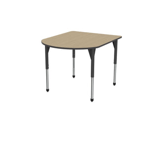 Premier Series Multimedia Tables, 48" x 60"-Tables-Stool (32" - 42")-Sand Shoal/Black-Black