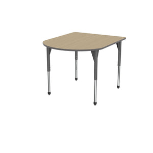 Premier Series Multimedia Tables, 48" x 60"-Tables-Stool (32" - 42")-Sand Shoal/Gray-Grey