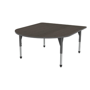 Premier Series Multimedia Tables, 60" x 72"-Tables-Sitting (21" - 31")-Asian Night/Gray-Grey