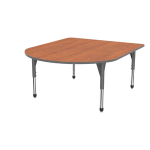 Premier Series Multimedia Tables, 60" x 72"-Tables-Sitting (21" - 31")-Wild Cherry/Gray-Grey