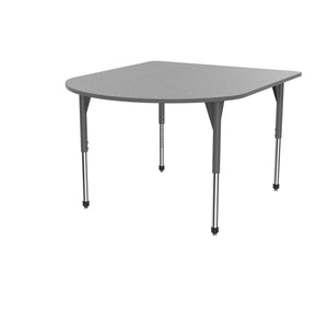 Premier Series Multimedia Tables, 60" x 72"-Tables-Stool (32" - 42")-Gray Nebula/Gray-Grey